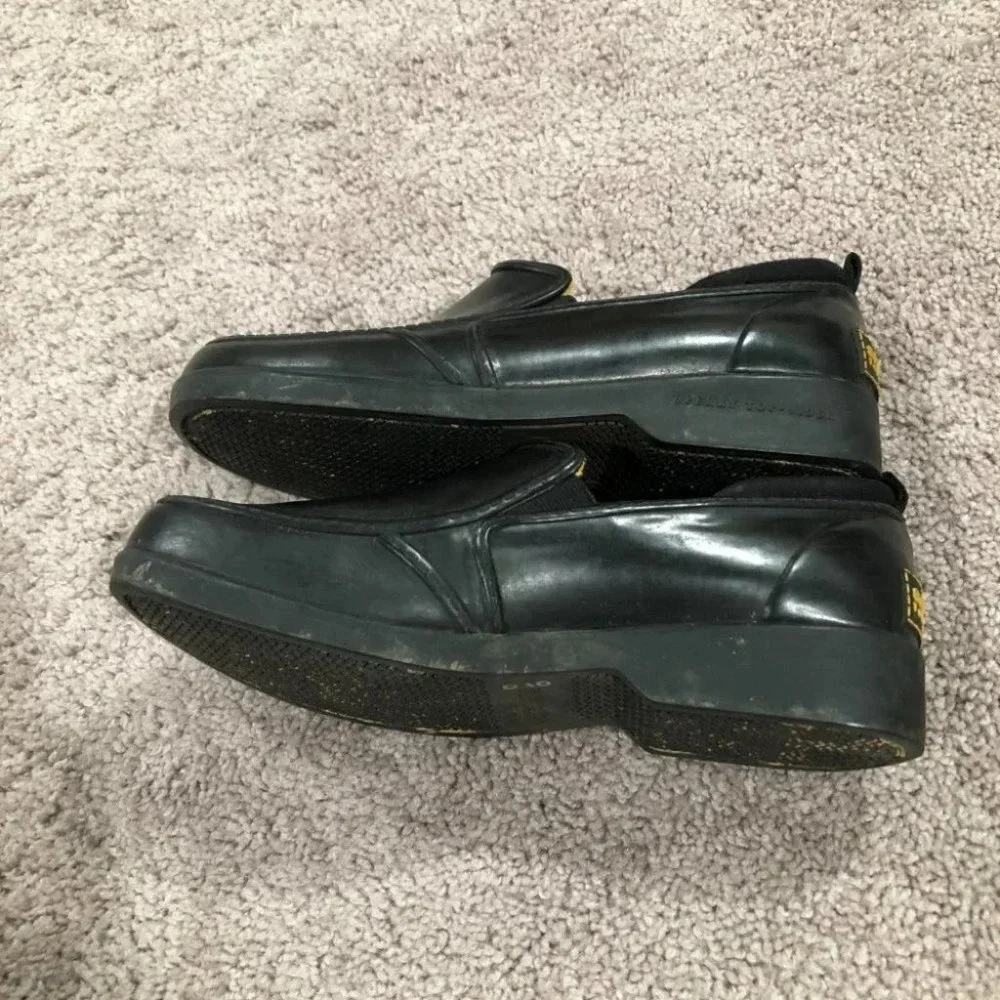 Sperry Black Rubber slide‎ on loafers Size 8.5
